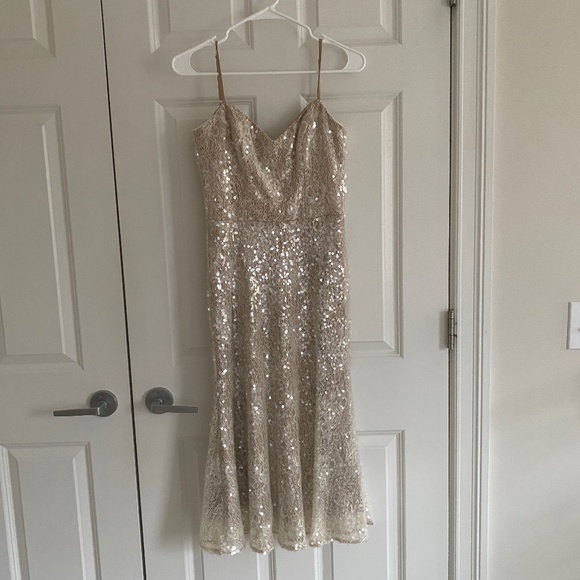 open lace back dress Calia Collection Antonia Gown Baby Yellow – shortandsweethire main image 0